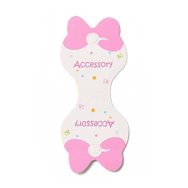 PandaHall Fold Over Bowknot Cardboard Paper Jewelry Display Cards for Necklace & Bracelet Storage, Hot Pink, 10.4x4.4x0.05cm, Hole: 6mm...
PandaHall Fold Over Bowknot Cardboard Paper Jewelry Display Cards for Necklace & Bracelet Storage, Hot Pink, 10.4x4.4x0.05cm, Hole: 6mm...