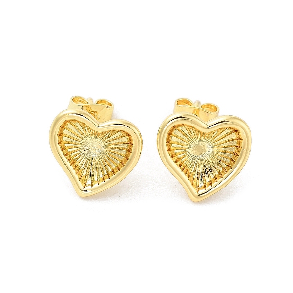 PandaHall Rack Plating Brass Stud Earring, Long-Lasting Plated, Heart, Golden, 14x14mm Brass Heart
PandaHall Rack Plating Brass Stud Earring, Long-Lasting Plated, Heart, Golden, 14x14mm Brass Heart
