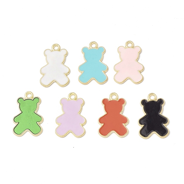 PandaHall Alloy Enamel Pendants, Bear Charm, Golden, Mixed Color, 20.5x13x1mm, Hole: 1.7mm Alloy+Enamel Bear Multicolor
PandaHall Alloy Enamel Pendants, Bear Charm, Golden, Mixed Color, 20.5x13x1mm, Hole: 1.7mm Alloy+Enamel Bear Multicolor