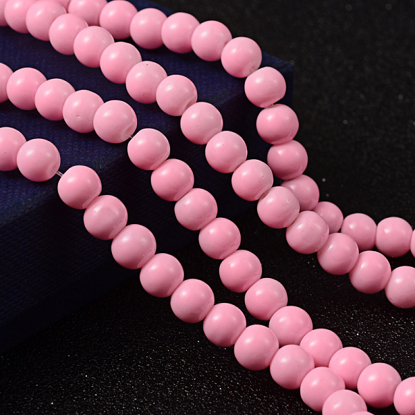 PandaHall Painted Glass Bead Strands, Baking Paint, Round, Pearl Pink, 6mm, Hole: 1.3~1.6mm, about 133pcs/strand, 31.4 inch Glass Round Pink
PandaHall Painted Glass Bead Strands, Baking Paint, Round, Pearl Pink, 6mm, Hole: 1.3~1.6mm, about 133pcs/strand, 31.4 inch Glass Round Pink