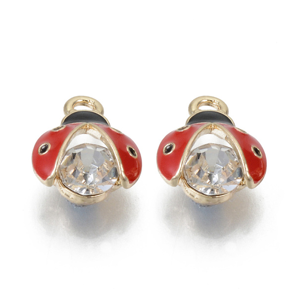 PandaHall Alloy Rhinestones Enamel Pendants, Cadmium Free & Lead Free, Ladybug, Light Gold, Red, 15x11.5x7mm, Hole: 2mm Alloy...
PandaHall Alloy Rhinestones Enamel Pendants, Cadmium Free & Lead Free, Ladybug, Light Gold, Red, 15x11.5x7mm, Hole: 2mm Alloy...