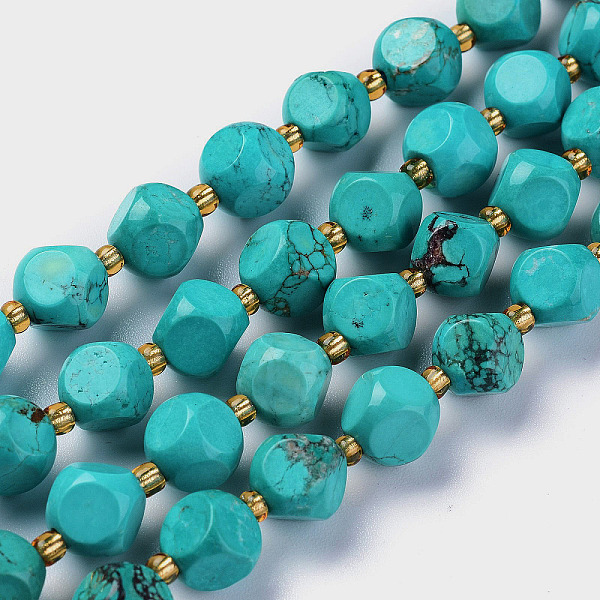 PandaHall Synthetic Magnesite Beads Strands, Dyed, with Seed Beads, Six Sided Celestial Dice, 8~8.5x8~8.5mm, Hole: 1mm, about 40pcs/strand..., Green
PandaHall Synthetic Magnesite Beads Strands, Dyed, with Seed Beads, Six Sided Celestial Dice, 8~8.5x8~8.5mm, Hole: 1mm, about 40pcs/strand..., Green