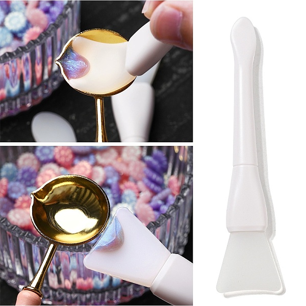 PandaHall Silicone Spoon Wax Seal Clean Tool, for Wax Sealing Stamp Cleaning, White, 140x32x12.5mm Silicone Others White
PandaHall Silicone Spoon Wax Seal Clean Tool, for Wax Sealing Stamp Cleaning, White, 140x32x12.5mm Silicone Others White