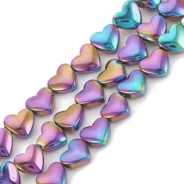 PandaHall Electroplate Non-magnetic Synthetic Hematite Beads Strands, Heart, Multi-color Plated, 6x5.5x3mm, Hole: 1mm, about 70pcs/strand...
PandaHall Electroplate Non-magnetic Synthetic Hematite Beads Strands, Heart, Multi-color Plated, 6x5.5x3mm, Hole: 1mm, about 70pcs/strand...