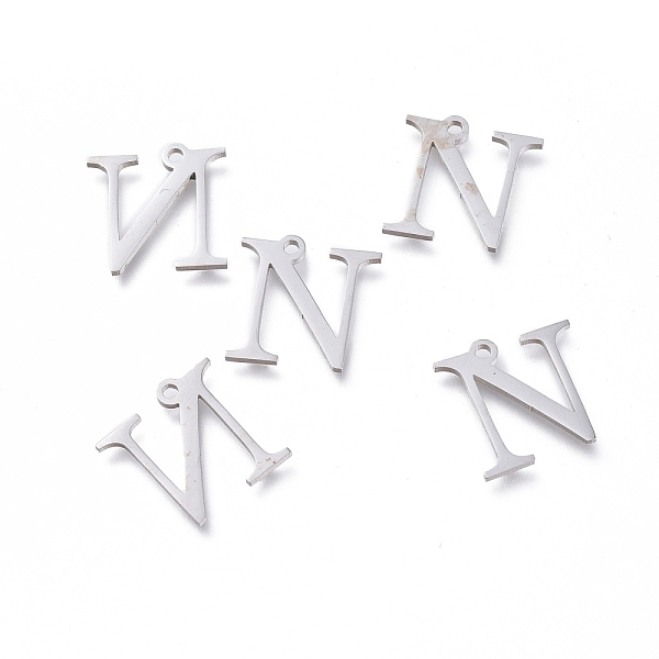PandaHall 304 Stainless Steel Charms, Greek Alphabet, Stainless Steel Color, Letter.N, 13x13x1mm, Hole: 1.2mm 304 Stainless Steel Letter N
PandaHall 304 Stainless Steel Charms, Greek Alphabet, Stainless Steel Color, Letter.N, 13x13x1mm, Hole: 1.2mm 304 Stainless Steel Letter N
