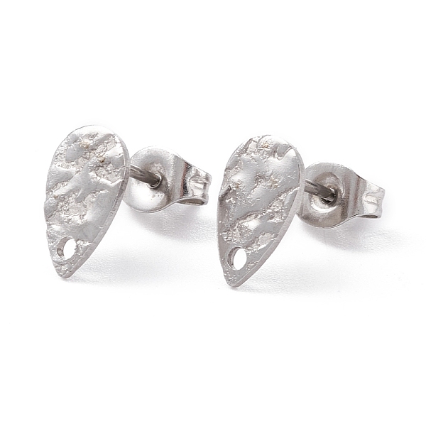 PandaHall 304 Stainless Steel Stud Earring Findings, Textured Teardrop, Stainless Steel Color, 10x6mm, Pin: 0.7mm 304 Stainless Steel...
PandaHall 304 Stainless Steel Stud Earring Findings, Textured Teardrop, Stainless Steel Color, 10x6mm, Pin: 0.7mm 304 Stainless Steel...