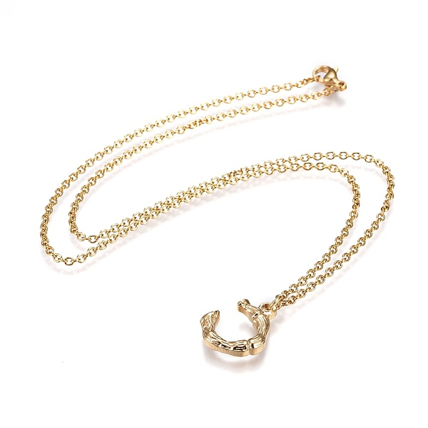 PandaHall 304 Stainless Steel Initial Pendant Necklaces, Letter C, Golden, 17.32 inch(44cm), Pendant: 18x14x3.5mm 304 Stainless Steel
PandaHall 304 Stainless Steel Initial Pendant Necklaces, Letter C, Golden, 17.32 inch(44cm), Pendant: 18x14x3.5mm 304 Stainless Steel