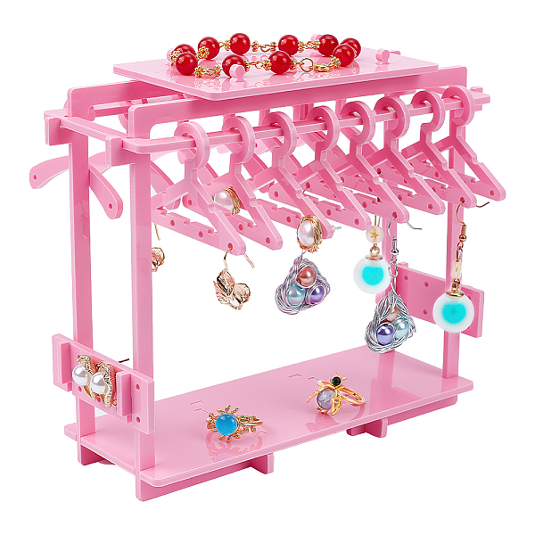 PandaHall PH 48 Holes Earring Stand Earring Hanger Rack Acrylic Earring Hanger Rack with Mini Hangers Earring Hanging Organizer for Selling..., Pink
PandaHall PH 48 Holes Earring Stand Earring Hanger Rack Acrylic Earring Hanger Rack with Mini Hangers Earring Hanging Organizer for Selling..., Pink