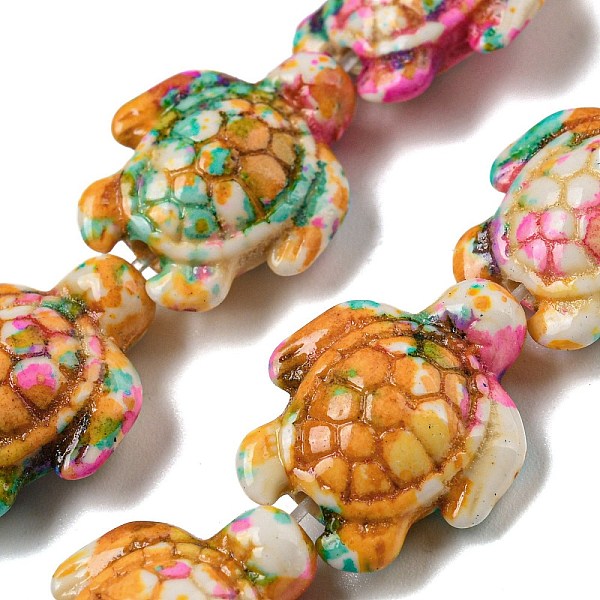 PandaHall Spray Painted Synthetic Turquoise Beads Strands, Turtle, Fuchsia, 17x14x6mm, Hole: 1.4mm, about 23pcs/strand, 14.96~15.16''..., Pink
PandaHall Spray Painted Synthetic Turquoise Beads Strands, Turtle, Fuchsia, 17x14x6mm, Hole: 1.4mm, about 23pcs/strand, 14.96~15.16''..., Pink