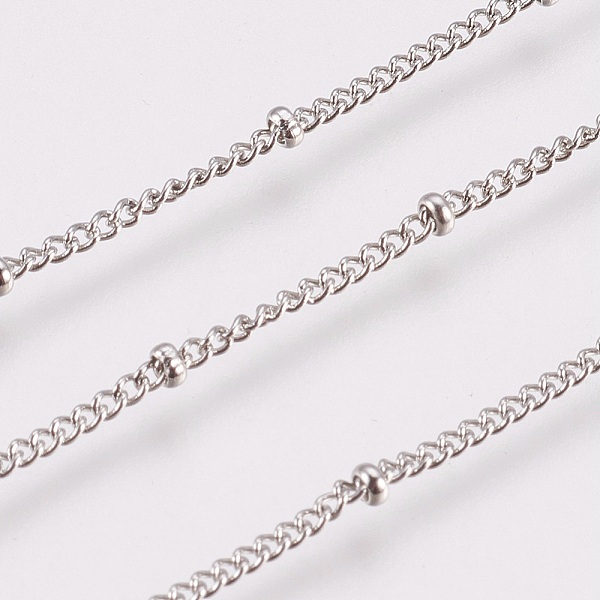 PandaHall 304 Stainless Steel Twisted Chains Curb Chain, with Spool, Satellite Chains, Decorative Chains, with Rondelle Beads, Soldered...
PandaHall 304 Stainless Steel Twisted Chains Curb Chain, with Spool, Satellite Chains, Decorative Chains, with Rondelle Beads, Soldered...