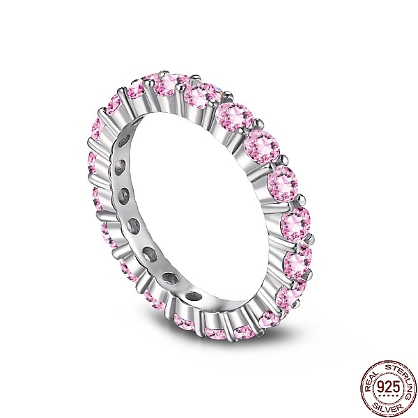 PandaHall Rhodium Plated 925 Sterling Silver Micro Pave Cubic Zirconia Finger Ring for Women, Real Platinum Plated, Pink, 3mm, US Size 7...
PandaHall Rhodium Plated 925 Sterling Silver Micro Pave Cubic Zirconia Finger Ring for Women, Real Platinum Plated, Pink, 3mm, US Size 7...