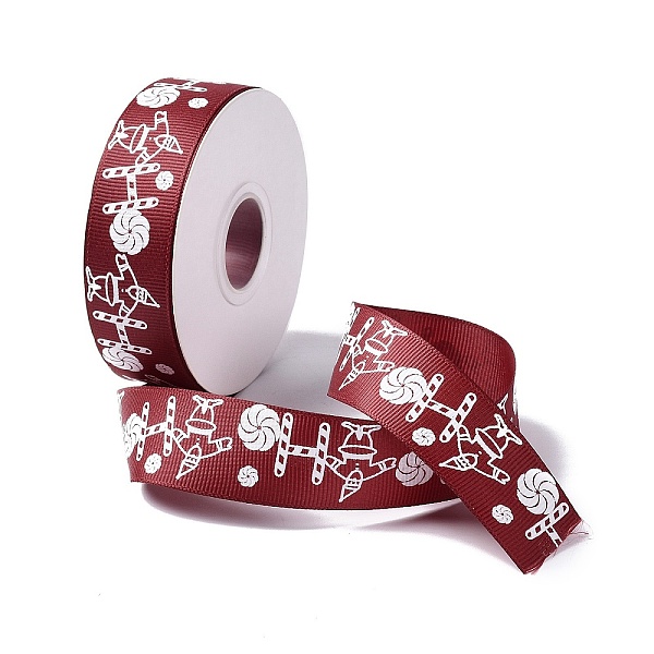 PandaHall 25 Yards Christmas Theme Printed Polyester Grosgrain Ribbon, for DIY Jewelry Making, Flat, Dark Red, 1- inch(25.5mm) Polyester...
PandaHall 25 Yards Christmas Theme Printed Polyester Grosgrain Ribbon, for DIY Jewelry Making, Flat, Dark Red, 1- inch(25.5mm) Polyester...