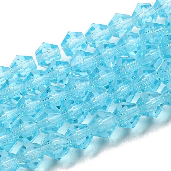 PandaHall Transparent Glass Beads Strands, Faceted, Bicone, Light Blue, 4x4mm, Hole: 0.8mm, about 82~85pcs/strand, 30.5~31cm Glass Bicone
PandaHall Transparent Glass Beads Strands, Faceted, Bicone, Light Blue, 4x4mm, Hole: 0.8mm, about 82~85pcs/strand, 30.5~31cm Glass Bicone