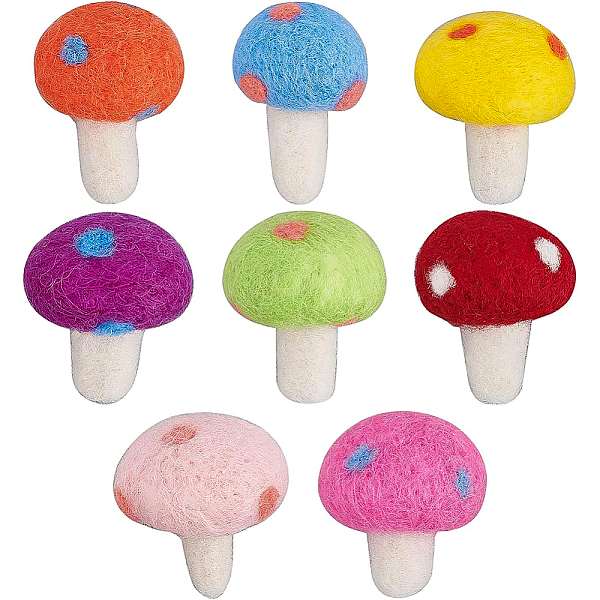 PandaHall BENECREAT 8 Colors Felt Mushroom Hanging Ornaments, Cute Samll Mushroomes Decorations for Room, Office or Keychain Decoration..., Multicolor
PandaHall BENECREAT 8 Colors Felt Mushroom Hanging Ornaments, Cute Samll Mushroomes Decorations for Room, Office or Keychain Decoration..., Multicolor