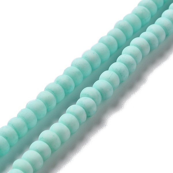 PandaHall Handmade Frosted Porcelain Beads, Flat Round, Pale Turquoise, 4x3mm, Hole: 0.8mm, about 134pcs/strand, 15.55 inch(39.5cm)...
PandaHall Handmade Frosted Porcelain Beads, Flat Round, Pale Turquoise, 4x3mm, Hole: 0.8mm, about 134pcs/strand, 15.55 inch(39.5cm)...