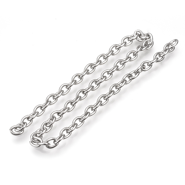 PandaHall Stainless Steel Cable Chains, Unwelded, with Spool, Stainless Steel Color, 6x4.5x1.2mm, about 82.02 Feet(25m)/roll Stainless Steel
PandaHall Stainless Steel Cable Chains, Unwelded, with Spool, Stainless Steel Color, 6x4.5x1.2mm, about 82.02 Feet(25m)/roll Stainless Steel