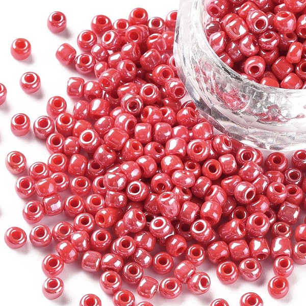 PandaHall Glass Seed Beads, Opaque Colors Lustered, Round, Crimson, 4mm, Hole: 1.5mm, about 1000pcs/100g Glass Pink
PandaHall Glass Seed Beads, Opaque Colors Lustered, Round, Crimson, 4mm, Hole: 1.5mm, about 1000pcs/100g Glass Pink