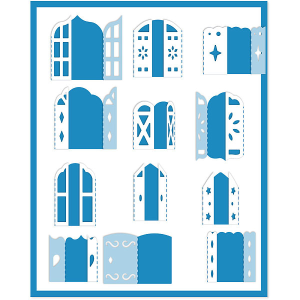 PandaHall 2 Sets 12pcs 3D Window Cutting Dies Greeting Card Die Cut Carbon Steel Die Cuts Stencils Card Scrapbooking Embossingb Template...
PandaHall 2 Sets 12pcs 3D Window Cutting Dies Greeting Card Die Cut Carbon Steel Die Cuts Stencils Card Scrapbooking Embossingb Template...