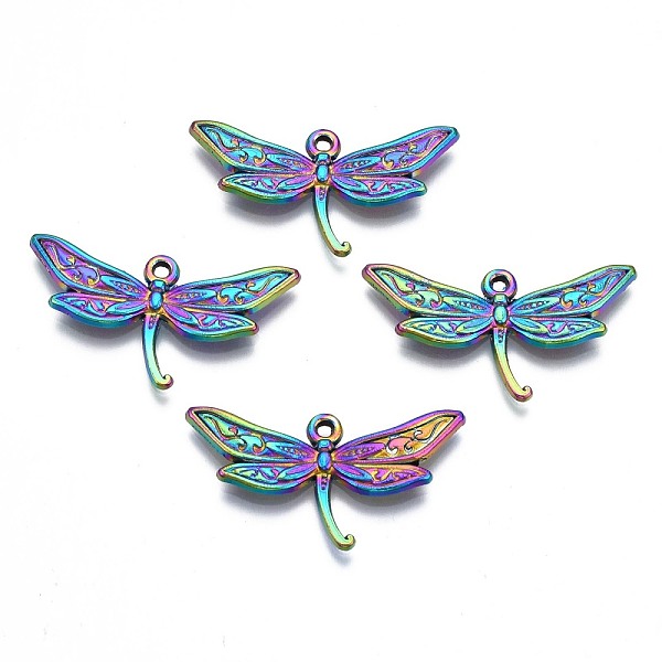 PandaHall Rack Plating Rainbow Color Alloy Pendants, Cadmium Free & Nickel Free & Lead Free, Dragonfly, 17x31.5x2.5mm, Hole: 1.2mm Alloy...
PandaHall Rack Plating Rainbow Color Alloy Pendants, Cadmium Free & Nickel Free & Lead Free, Dragonfly, 17x31.5x2.5mm, Hole: 1.2mm Alloy...