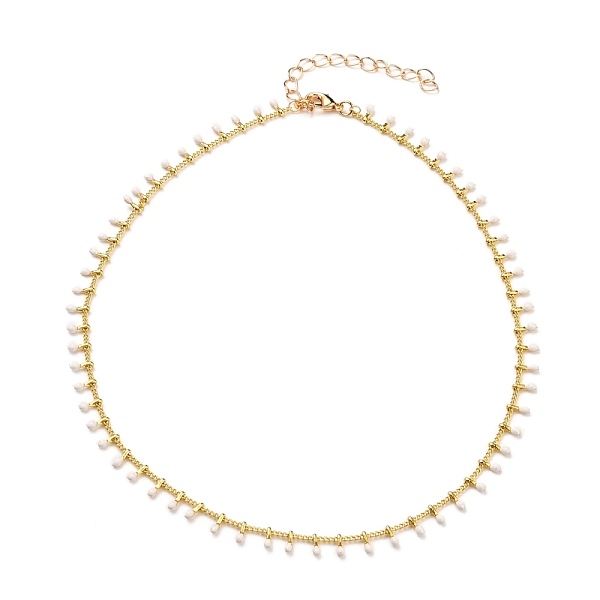 PandaHall Brass Enamel Pendant Necklaces, with Curb Chains and Lobster Claw Clasps, White, Golden, 15.94 inch(40.5cm) Brass White
PandaHall Brass Enamel Pendant Necklaces, with Curb Chains and Lobster Claw Clasps, White, Golden, 15.94 inch(40.5cm) Brass White