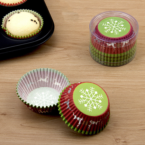 PandaHall Paper Baking Cups, Fluted Cupcake Liner, Christmas Theme, Bakeware Accessoires, Column, Snowflake Pattern, 75x35mm, about...
PandaHall Paper Baking Cups, Fluted Cupcake Liner, Christmas Theme, Bakeware Accessoires, Column, Snowflake Pattern, 75x35mm, about...