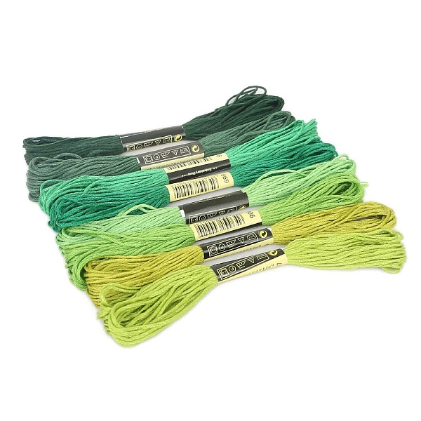 PandaHall Cotton Crochet Threads, Embroidery Threads, Yarn for Lace Hand Knitting, Green, 1.4mm, about 8.20 Yards(7.5m)/skein, 8 skeins/set...
PandaHall Cotton Crochet Threads, Embroidery Threads, Yarn for Lace Hand Knitting, Green, 1.4mm, about 8.20 Yards(7.5m)/skein, 8 skeins/set...