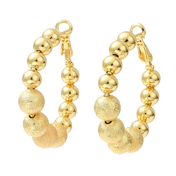 PandaHall Rack Plating Brass Round Beaded Hoop Earrings, Lead Free & Cadmium Free, Long-Lasting Plated, Real 18K Gold Plated, 41.5x38x8mm...
PandaHall Rack Plating Brass Round Beaded Hoop Earrings, Lead Free & Cadmium Free, Long-Lasting Plated, Real 18K Gold Plated, 41.5x38x8mm...