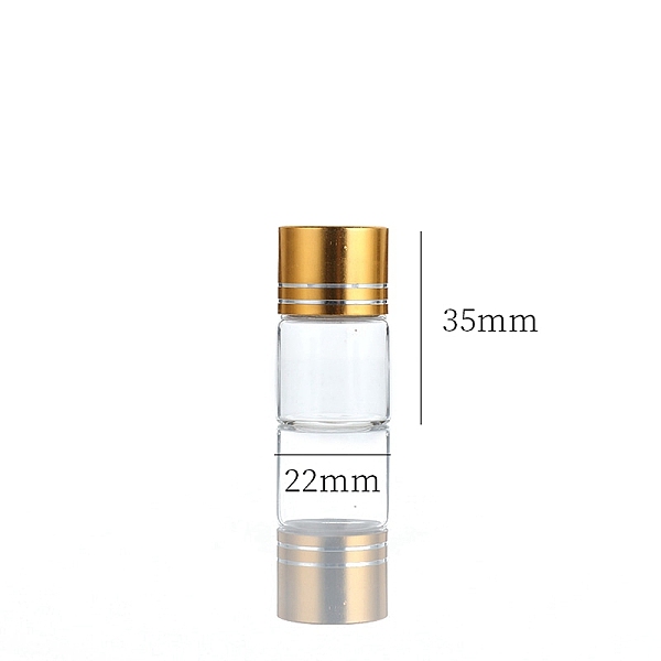 PandaHall Clear Glass Bottles Bead Containers, Screw Top Bead Storage Tubes with Aluminum Cap, Column, Golden, 2.2x3.5cm, Capacity: 6ml...
PandaHall Clear Glass Bottles Bead Containers, Screw Top Bead Storage Tubes with Aluminum Cap, Column, Golden, 2.2x3.5cm, Capacity: 6ml...