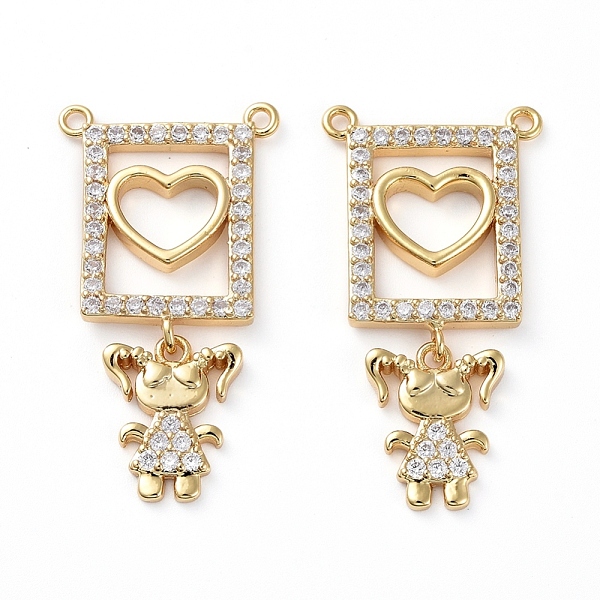 PandaHall Brass Micro Pave Clear Cubic Zirconia Pendants, Long-Lasting Plated, Rectangle with Heart & Girl, Golden, 32x17x2.5mm, Hole: 1.4mm...
PandaHall Brass Micro Pave Clear Cubic Zirconia Pendants, Long-Lasting Plated, Rectangle with Heart & Girl, Golden, 32x17x2.5mm, Hole: 1.4mm...