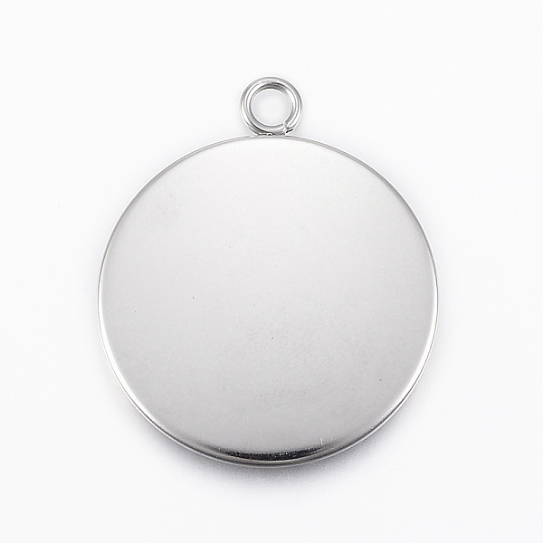 PandaHall 304 Stainless Steel Pendant Cabochon Settings, Flat Round, Stainless Steel Color, Tray: 25mm, 31.5x26.5x2mm, Hole: 2.8mm 304...
PandaHall 304 Stainless Steel Pendant Cabochon Settings, Flat Round, Stainless Steel Color, Tray: 25mm, 31.5x26.5x2mm, Hole: 2.8mm 304...