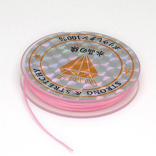 PandaHall Flat Elastic Crystal String, String Cord Crystal Threads, Violet, 0.8mm, about 10.93 yards(10m)/roll Spandex Flat Pink
PandaHall Flat Elastic Crystal String, String Cord Crystal Threads, Violet, 0.8mm, about 10.93 yards(10m)/roll Spandex Flat Pink