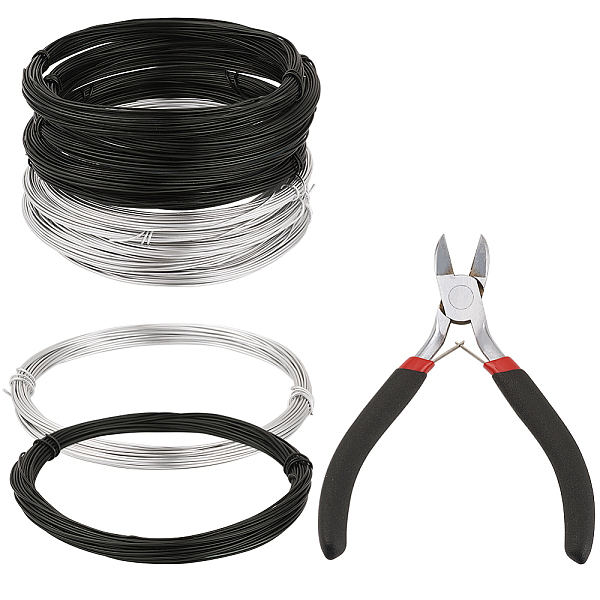 PandaHall DIY Jewelry, with Aluminum Wire and Carbon Steel Jewelry Pliers, Mixed Color, Pliers: 11.5x8.4x1cm, Wire: 0.8mm Aluminum..., Multicolor
PandaHall DIY Jewelry, with Aluminum Wire and Carbon Steel Jewelry Pliers, Mixed Color, Pliers: 11.5x8.4x1cm, Wire: 0.8mm Aluminum..., Multicolor