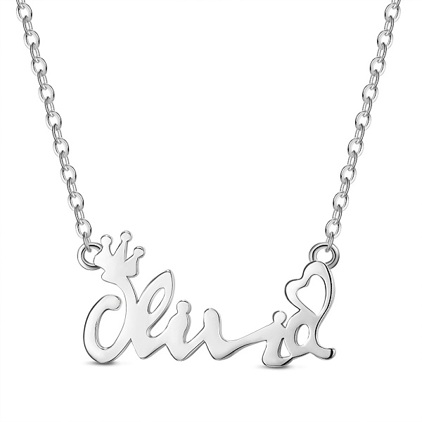 PandaHall SHEGRACE 925 Sterling Silver Pendant Necklaces, with Cable Chains, Word, Platinum, 15 inch(38cm) Sterling Silver
PandaHall SHEGRACE 925 Sterling Silver Pendant Necklaces, with Cable Chains, Word, Platinum, 15 inch(38cm) Sterling Silver