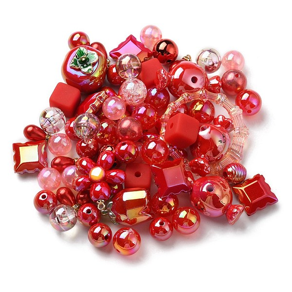 PandaHall Acrylic Beads, Mixed Shapes, Red, 8~51x8~51x6~27.5mm, Hole: 1.8~3.8mm, about 163pcs/380.2g, 380.2g/bag Acrylic Mixed Shapes Red
PandaHall Acrylic Beads, Mixed Shapes, Red, 8~51x8~51x6~27.5mm, Hole: 1.8~3.8mm, about 163pcs/380.2g, 380.2g/bag Acrylic Mixed Shapes Red