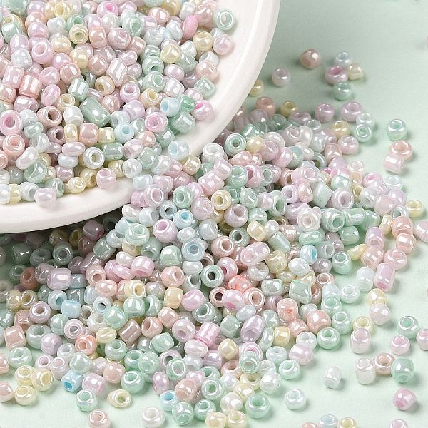 PandaHall Opaque Colours Luster Glass Seed Beads, Round Hole, Round, Pale Turquoise, 2~2.5x1.5~2mm, Hole: 0.8~0.9mm, about 37500Pcs/pound..., Multicolor
PandaHall Opaque Colours Luster Glass Seed Beads, Round Hole, Round, Pale Turquoise, 2~2.5x1.5~2mm, Hole: 0.8~0.9mm, about 37500Pcs/pound..., Multicolor