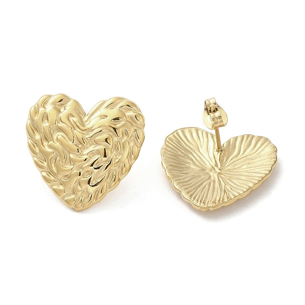 PandaHall 304 Stainless Steel Studs Earrings, Jewely for Women, Heart, Real 18K Gold Plated, 22x22mm 304 Stainless Steel Heart
PandaHall 304 Stainless Steel Studs Earrings, Jewely for Women, Heart, Real 18K Gold Plated, 22x22mm 304 Stainless Steel Heart