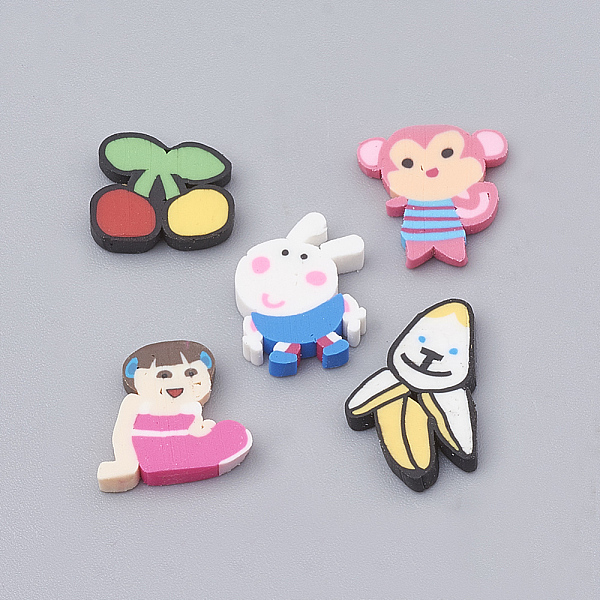 PandaHall Handmade Polymer Clay Cabochons, Mixed Color, 9~14x8~10x1~2mm Polymer Clay Mixed Shapes Multicolor
PandaHall Handmade Polymer Clay Cabochons, Mixed Color, 9~14x8~10x1~2mm Polymer Clay Mixed Shapes Multicolor