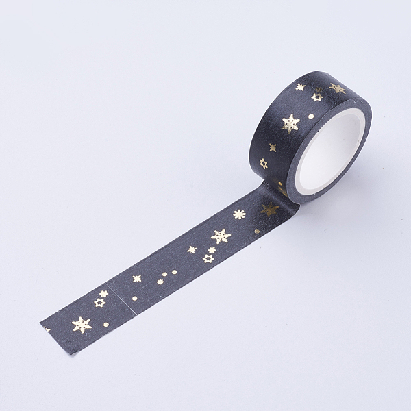 PandaHall DIY Scrapbook Decorative Paper Tapes, Adhesive Tapes, Snowflake, Black, 15mm Paper Black
PandaHall DIY Scrapbook Decorative Paper Tapes, Adhesive Tapes, Snowflake, Black, 15mm Paper Black