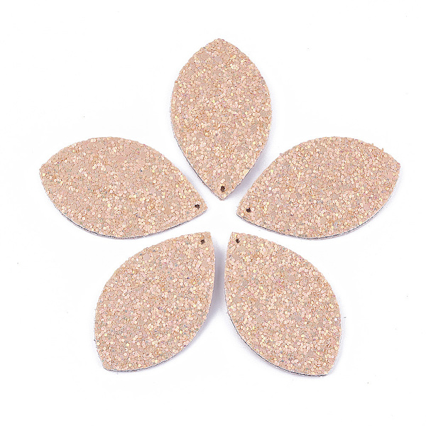 PandaHall Polyester Fabric Big Pendants, with PU Leather and Double-Sided Glitter Sequins/Paillette, Horse Eye, PeachPuff, 61x36.5x3.5mm..., Brown
PandaHall Polyester Fabric Big Pendants, with PU Leather and Double-Sided Glitter Sequins/Paillette, Horse Eye, PeachPuff, 61x36.5x3.5mm..., Brown