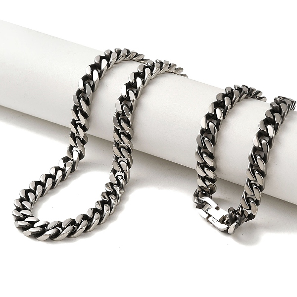 PandaHall 304 Stainless Steel Curb Chain Necklaces, Antique Silver, 23.23 inch(59cm) 304 Stainless Steel
PandaHall 304 Stainless Steel Curb Chain Necklaces, Antique Silver, 23.23 inch(59cm) 304 Stainless Steel