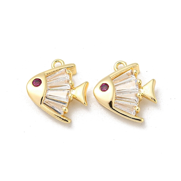 PandaHall Brass Micro Pave Cubic Zirconia Charms, with Glass, Fish, Real 18K Gold Plated, 12x10.5x3.5mm, Hole: 1mm Brass+Cubic Zirconia Fish..., Clear
PandaHall Brass Micro Pave Cubic Zirconia Charms, with Glass, Fish, Real 18K Gold Plated, 12x10.5x3.5mm, Hole: 1mm Brass+Cubic Zirconia Fish..., Clear