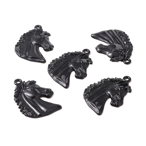 PandaHall Alloy Pendents, Horse Head, Electrophoresis Black, 40x28x3.5mm, Hole: 2mm Alloy Horse
PandaHall Alloy Pendents, Horse Head, Electrophoresis Black, 40x28x3.5mm, Hole: 2mm Alloy Horse