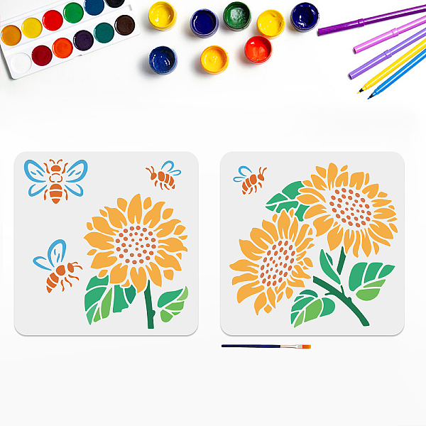 PandaHall MAYJOYDIY US 1 Set PET Hollow Out Drawing Painting Stencils, with 1Pc Art Paint Brushes, for Acrylic Painting Watercolor Oil...
PandaHall MAYJOYDIY US 1 Set PET Hollow Out Drawing Painting Stencils, with 1Pc Art Paint Brushes, for Acrylic Painting Watercolor Oil...