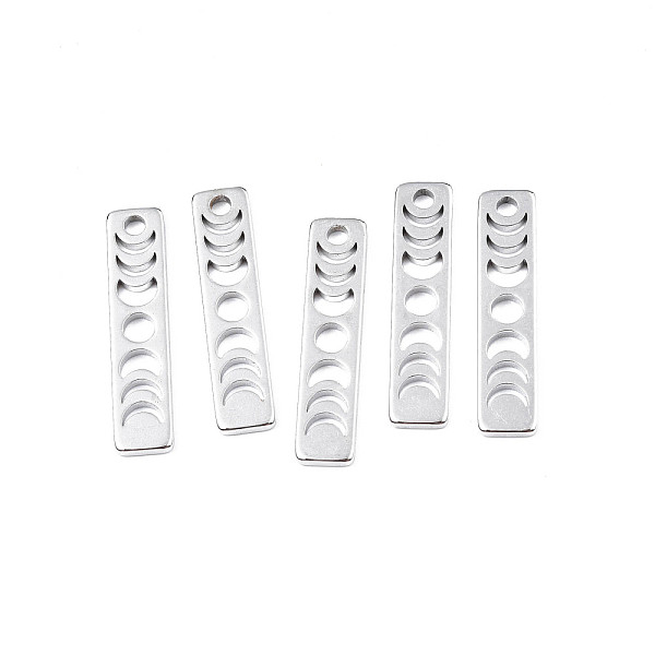 PandaHall 201 Stainless Steel Pendants, Rectangle with Phase of the Moon, Stainless Steel Color, 26x6x1.5mm, Hole: 2mm 201 Stainless Steel...
PandaHall 201 Stainless Steel Pendants, Rectangle with Phase of the Moon, Stainless Steel Color, 26x6x1.5mm, Hole: 2mm 201 Stainless Steel...