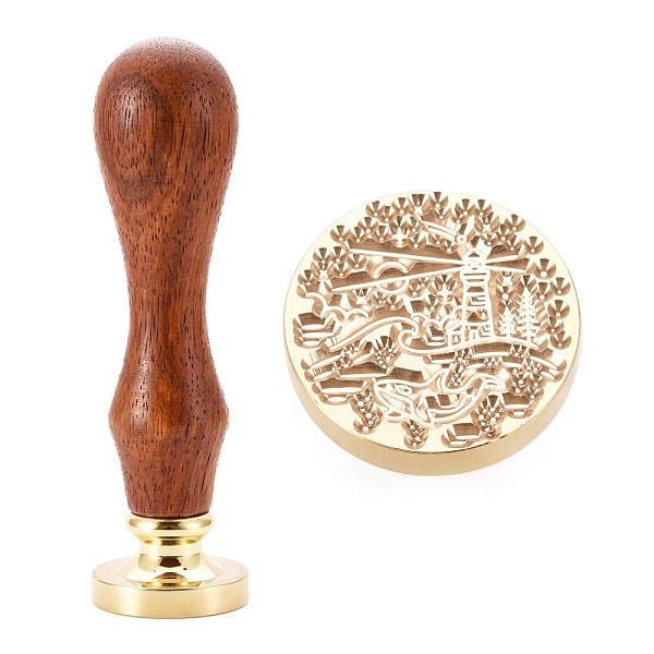 PandaHall Brass Wax Sealing Stamp, with Rosewood Handle for Post Decoration DIY Card Making, Lighthouse Pattern, 89.5x25.5mm Brass...
PandaHall Brass Wax Sealing Stamp, with Rosewood Handle for Post Decoration DIY Card Making, Lighthouse Pattern, 89.5x25.5mm Brass...