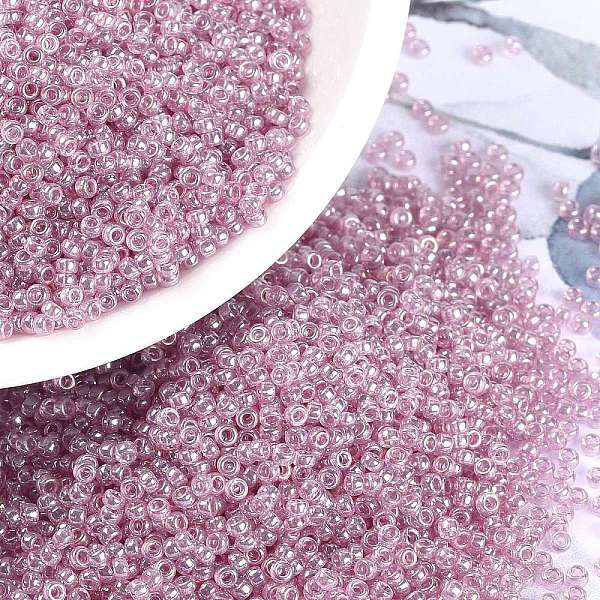 PandaHall MIYUKI Round Rocailles Beads, Japanese Seed Beads, 15/0, (RR3509) Transparent Light Rose Luster, 1.5mm, Hole: 0.7mm, about..., Purple
PandaHall MIYUKI Round Rocailles Beads, Japanese Seed Beads, 15/0, (RR3509) Transparent Light Rose Luster, 1.5mm, Hole: 0.7mm, about..., Purple