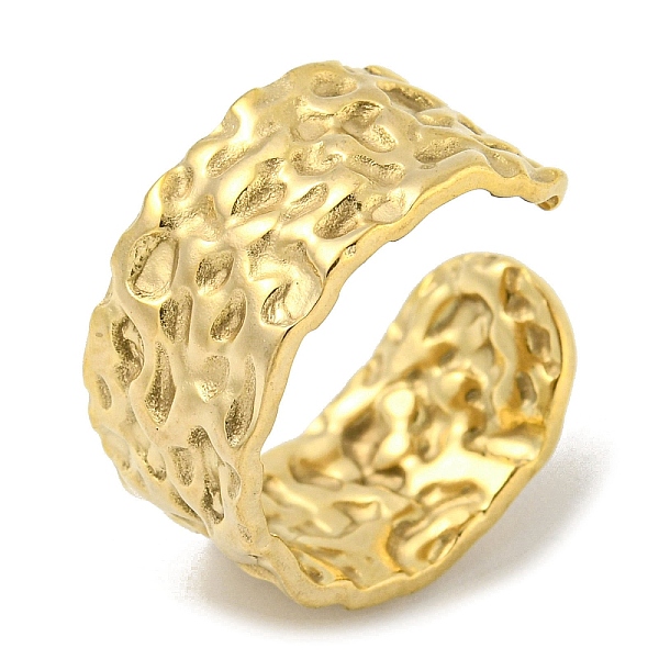 PandaHall 304 Stainless Steel Textured Open Cuff Ring, Golden, US Size 7 1/2(17.7mm) 304 Stainless Steel
PandaHall 304 Stainless Steel Textured Open Cuff Ring, Golden, US Size 7 1/2(17.7mm) 304 Stainless Steel