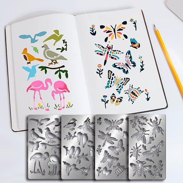 PandaHall Fingerinspire 4Pcs 4 Style Stainless Steel Cutting Dies Stencils, for DIY Scrapbooking/Photo Album, Decorative Embossing DIY Paper...
PandaHall Fingerinspire 4Pcs 4 Style Stainless Steel Cutting Dies Stencils, for DIY Scrapbooking/Photo Album, Decorative Embossing DIY Paper...