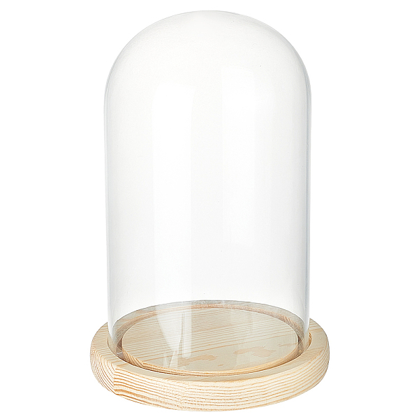 PandaHall Glass Dome Cover, Decorative Display Case, Cloche Bell Jar Terrarium with Wood Base, for DIY Preserved Flower Gift, Cornsilk..., Gold
PandaHall Glass Dome Cover, Decorative Display Case, Cloche Bell Jar Terrarium with Wood Base, for DIY Preserved Flower Gift, Cornsilk..., Gold