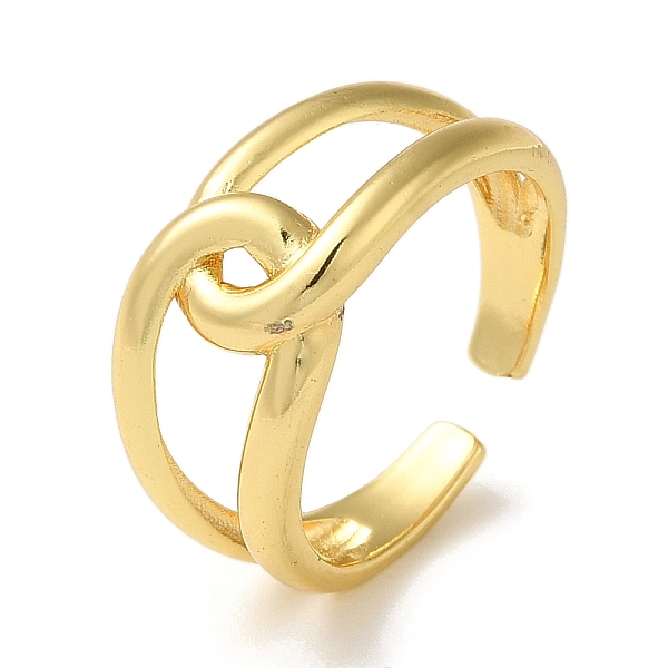 PandaHall Rack Plating Brass Open Cuff Rings for Women, Knot, Real 18K Gold Plated, Inner Diameter: 18.2mm Brass
PandaHall Rack Plating Brass Open Cuff Rings for Women, Knot, Real 18K Gold Plated, Inner Diameter: 18.2mm Brass